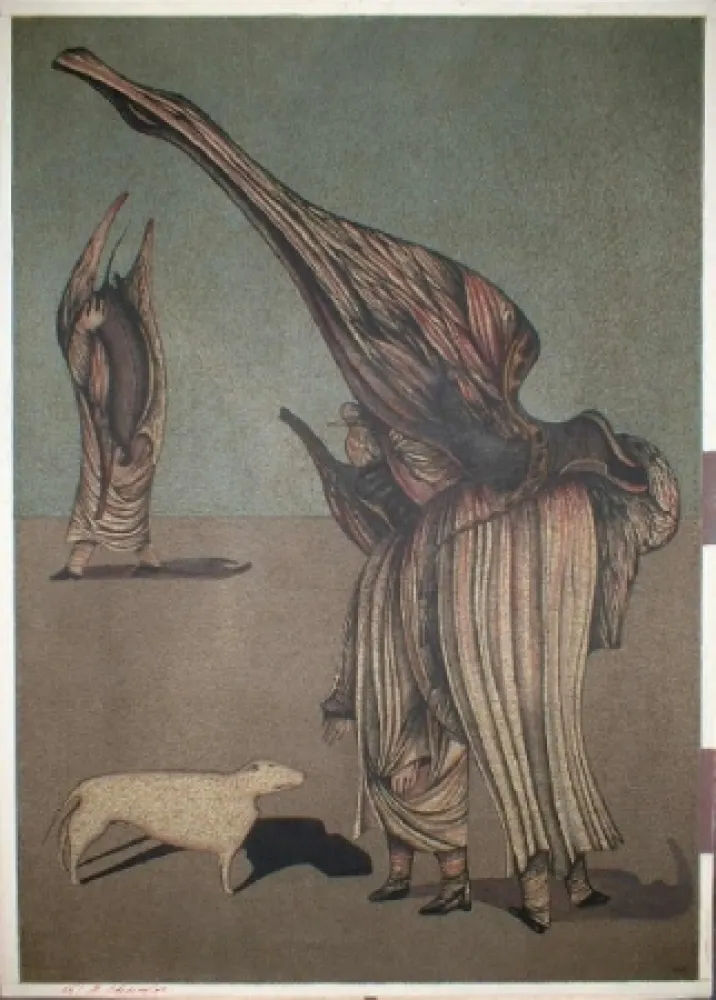 Litografía Chemiakin - Ventre de Paris 6