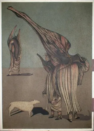 Litografía Chemiakin - Ventre de Paris 6