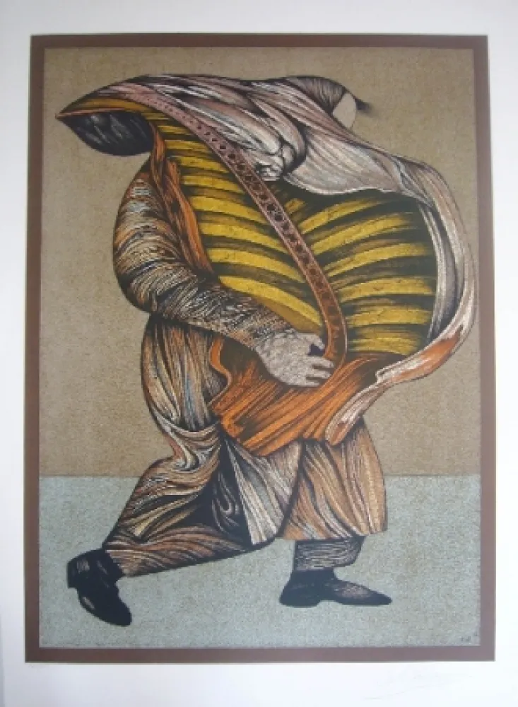 Litografía Chemiakin - Ventre de Paris 7