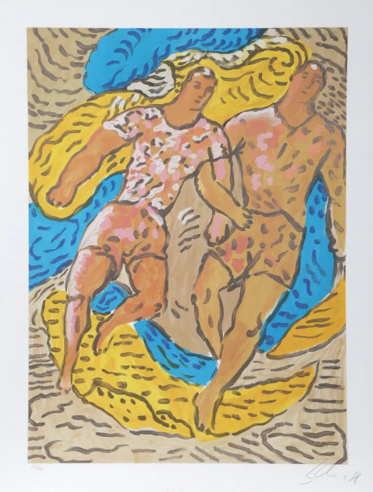 Litografía Chia - Athletes