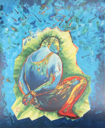 Litografía Chia - Bound Man