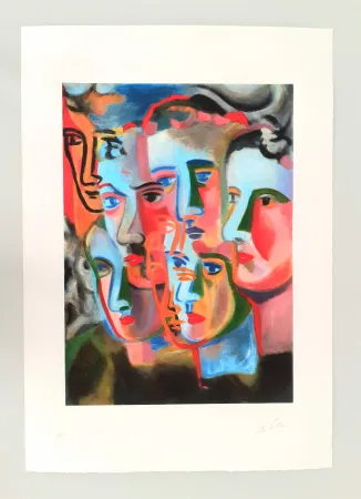 Aguafuerte Y Aguatinta Chia - Enigma dei volti