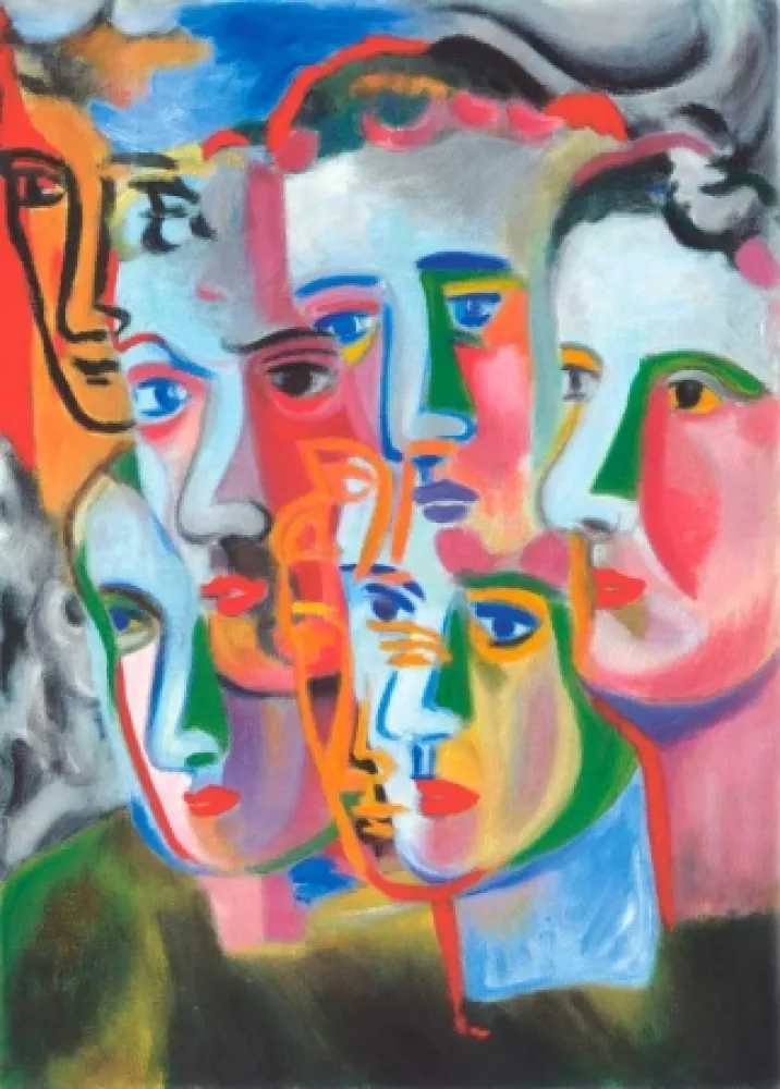 Aguatinta Chia - Enigma dei Volti