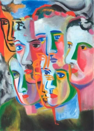 Aguatinta Chia - Enigma dei Volti