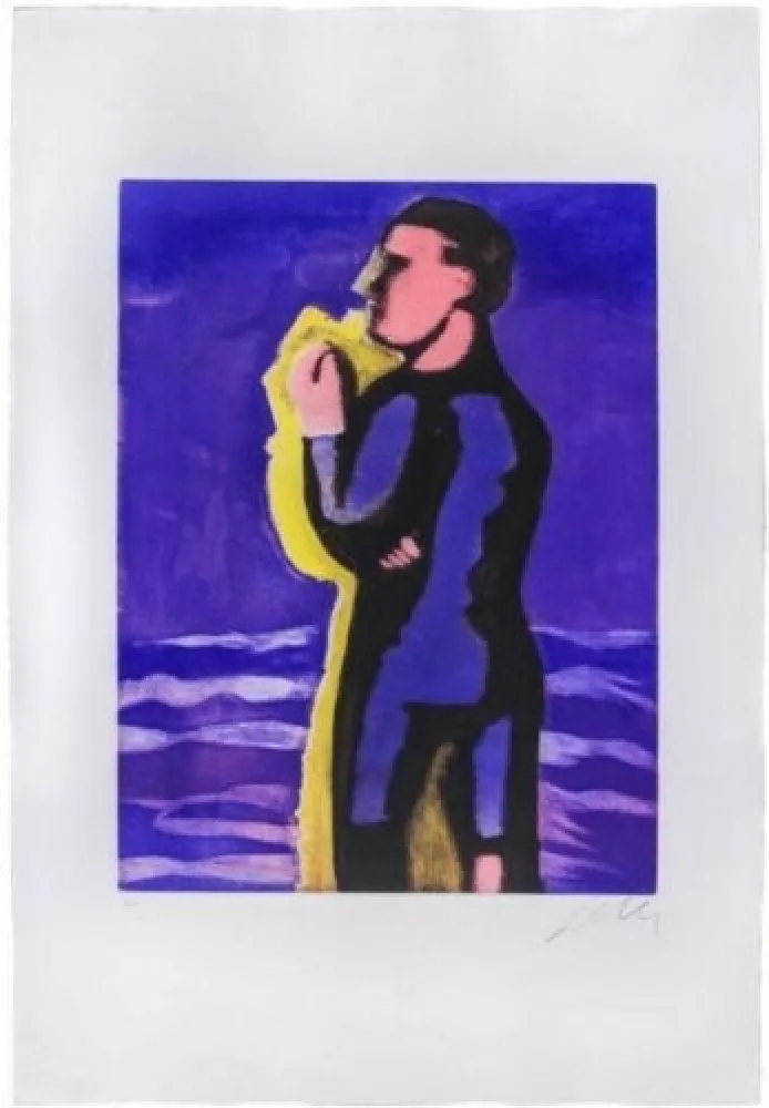 Aguatinta Chia - Il ragazzo e il mare