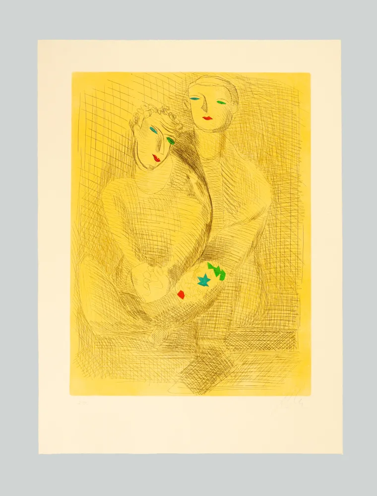 Aguafuerte Y Aguatinta Chia - Improvvisazioni su Leonardo (A)