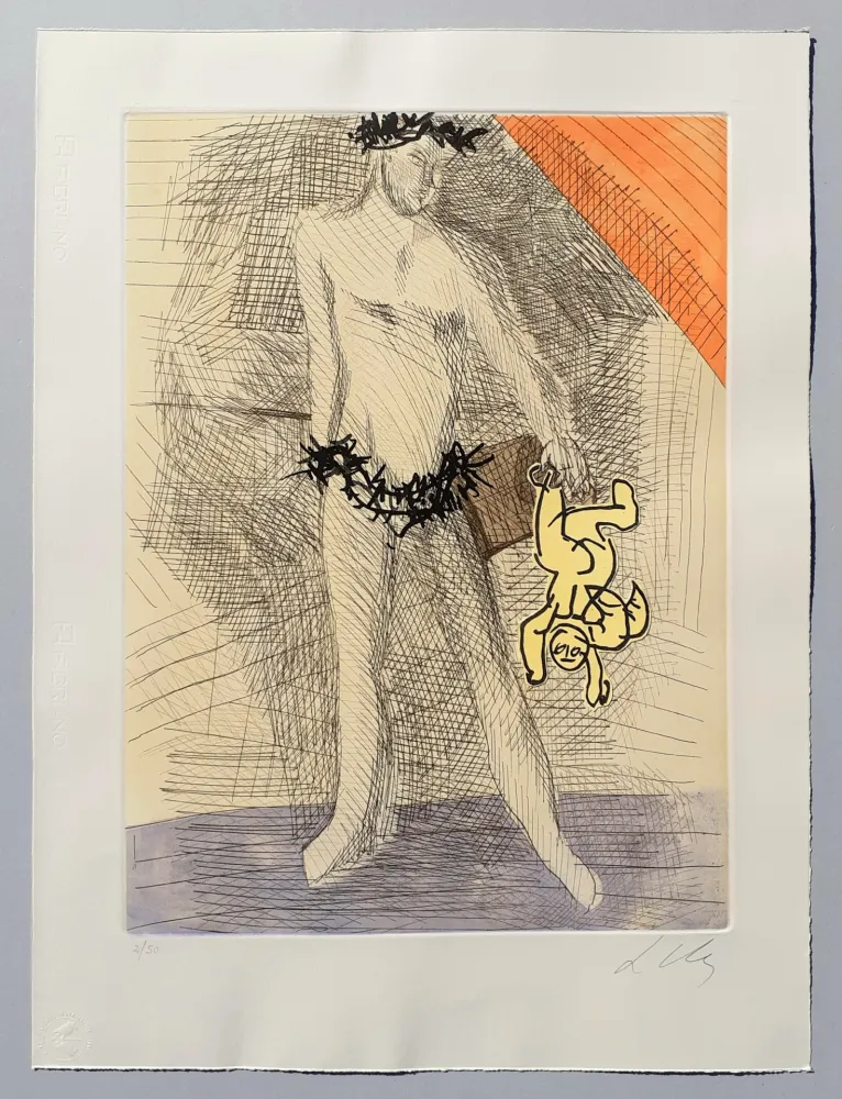 Aguafuerte Y Aguatinta Chia - Improvvisazioni su Leonardo (E)