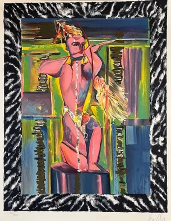 Litografía Chia - Sin titulo ( la arquera )
