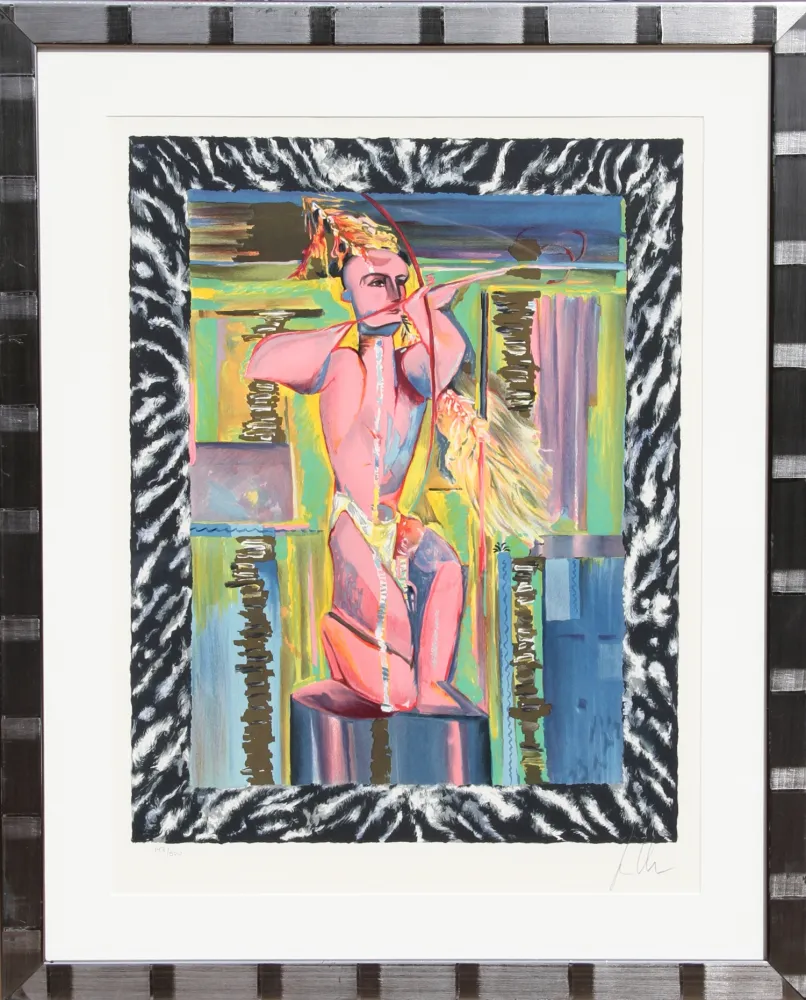 Litografía Chia - Untitled - The Archer