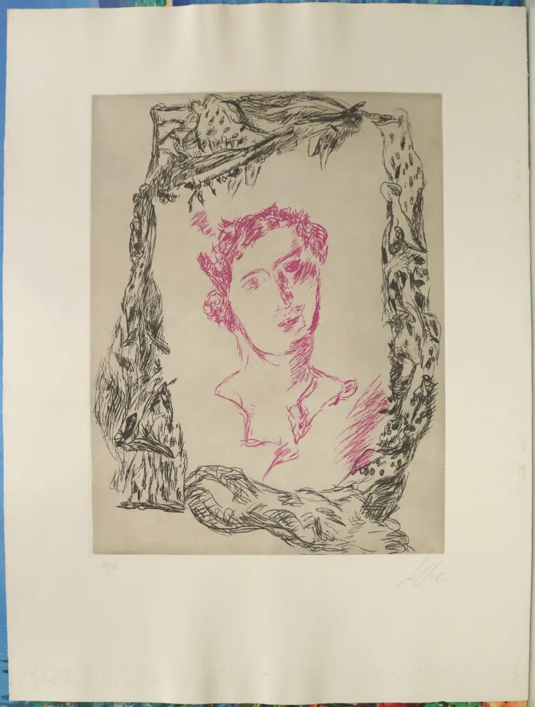 Aguatinta Chia - Volto