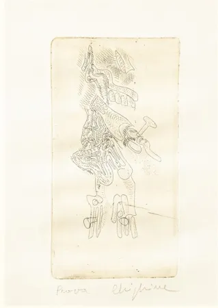 Aguafuerte Chighine - Cristo