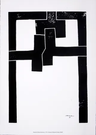 Serigrafía Chillida - (After) Barcelona I, 1971