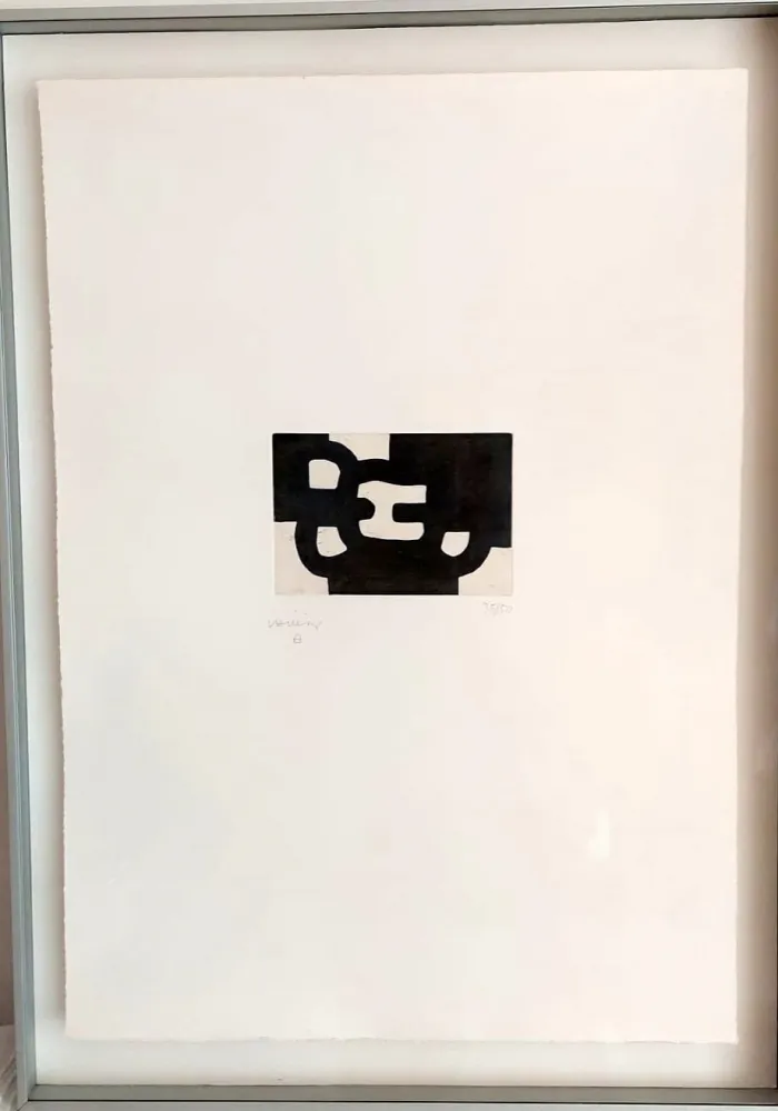 Aguatinta Chillida - ANTZO IX (With COA)