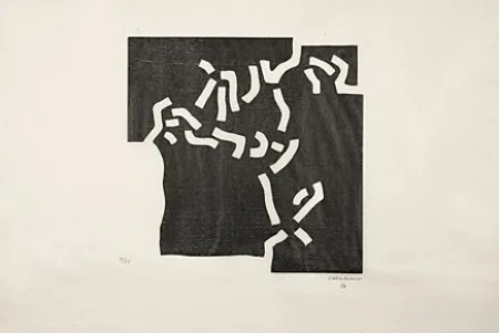 Grabado En Madera Chillida - Beltza II (Schwarz II)