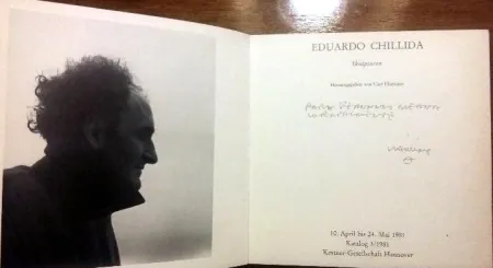 Libro Ilustrado Chillida - Book Chillida Skulpturen - Signed by the artist