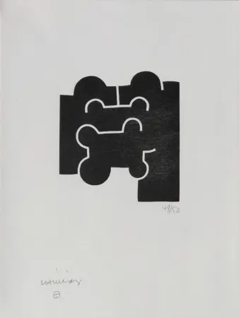 Grabado Chillida - Cioran XXV