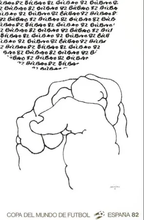 Litografía Chillida - Coupe du Monde 82 - Espagne