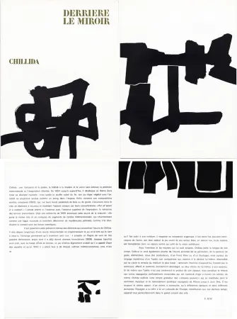 Libro Ilustrado Chillida - Derrière le Miroir n° 143 . CHILLIDA . Avril 1964.