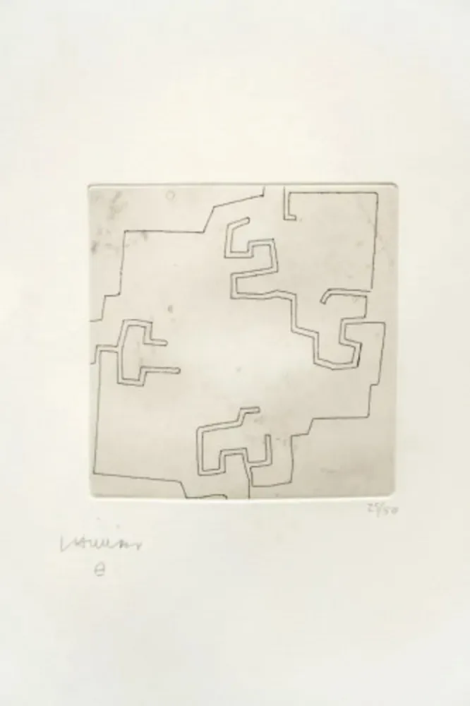 Grabado Chillida - Enda IV. (Raza)