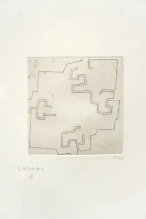 Grabado Chillida - Enda IV. (Raza)