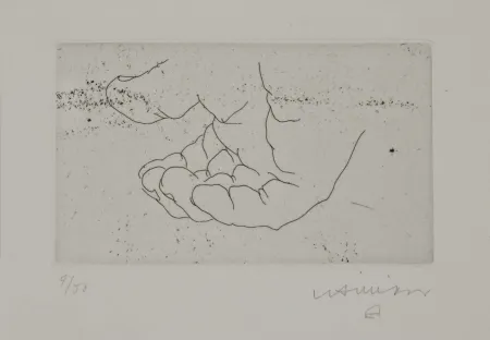 Grabado Chillida - Esku XI