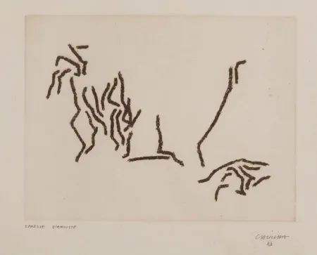 Grabado Chillida - Glissement de Limites (First print)