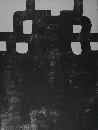 Litografía Chillida - Gurutze Gorria III. 1984 - Hand-signed!