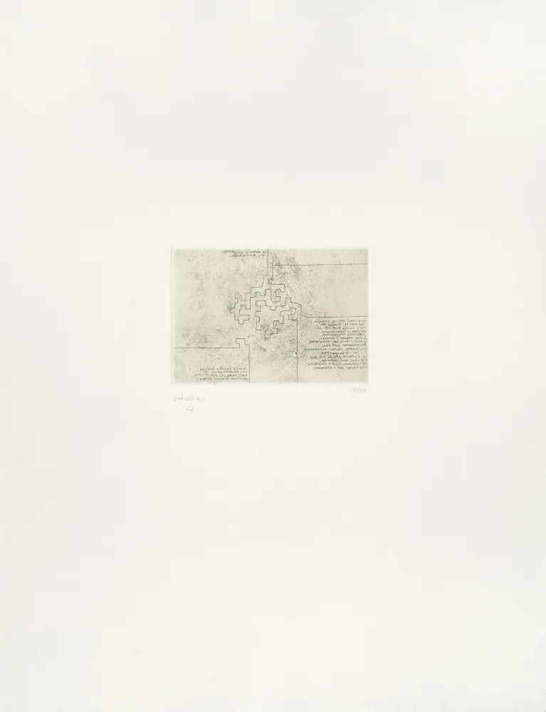 Grabado Chillida - Hommage à Rosalia de Castro 