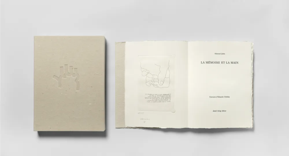 Grabado Chillida - La mémoire et la main