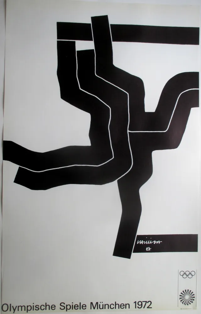 Litografía Chillida - Olympic Games 1972, original lithograph