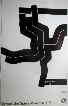 Litografía Chillida - Olympic Games 1972, original lithograph