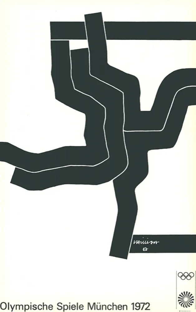 Litografía Chillida - Olympische Spiele München 1972