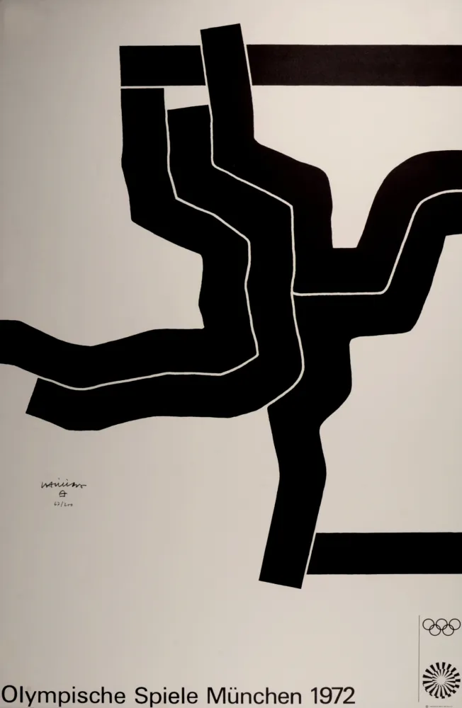 Sin Técnico Chillida - Olympische Spiele München 1972 - Hand-signed