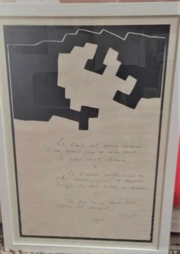 Serigrafía Chillida - Placard Jabes