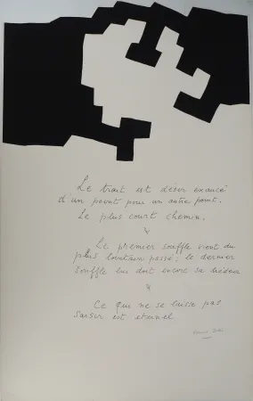 Serigrafía Chillida - Placard, le trait est désir exaucé