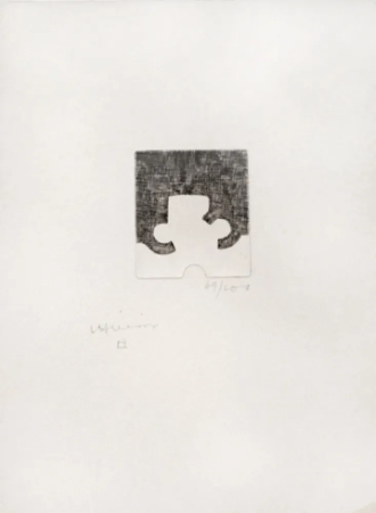 Aguafuerte Chillida - Sans titre