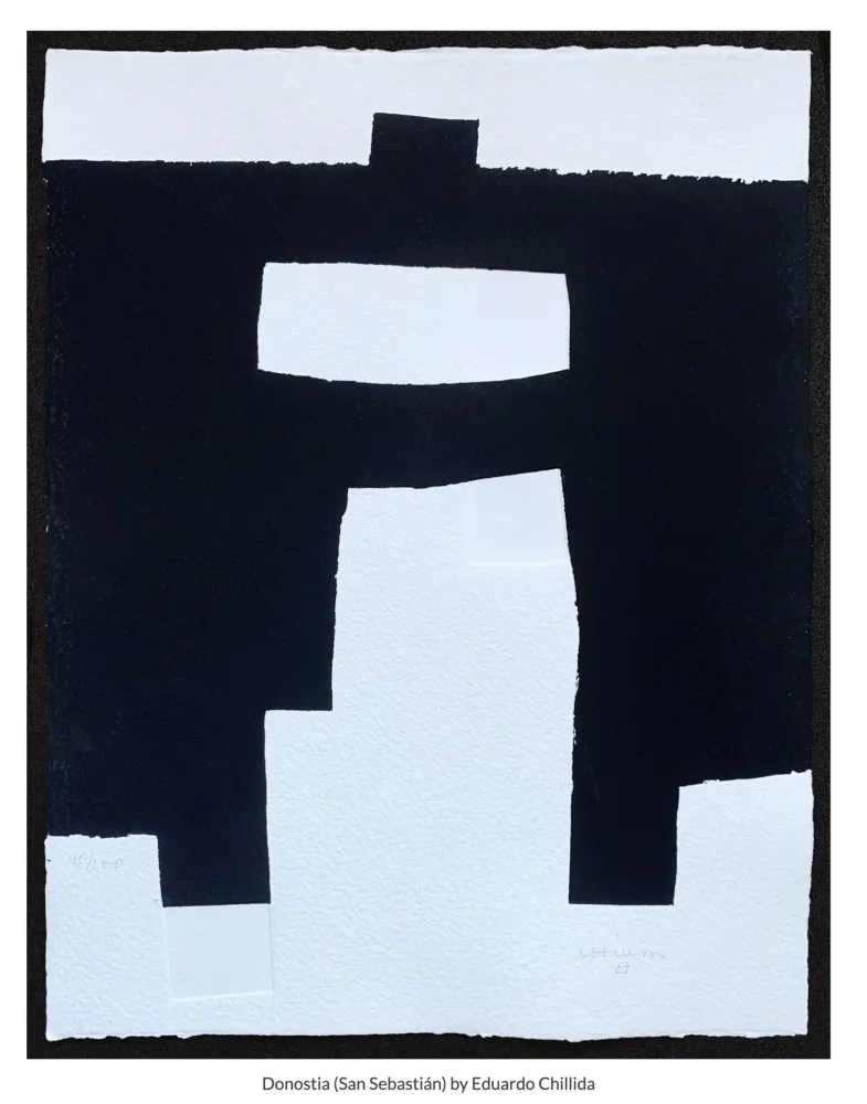 Serigrafía Chillida - Sin titulo