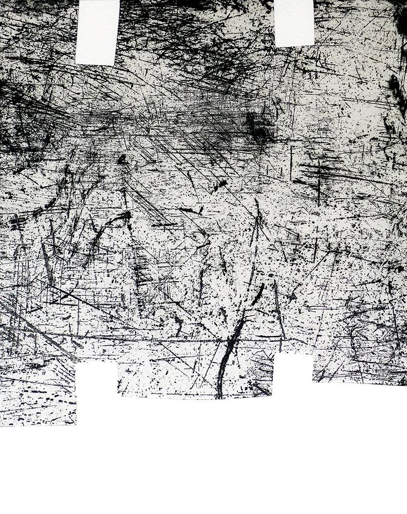 Grabado Chillida - Une helene de vent ou fumee I