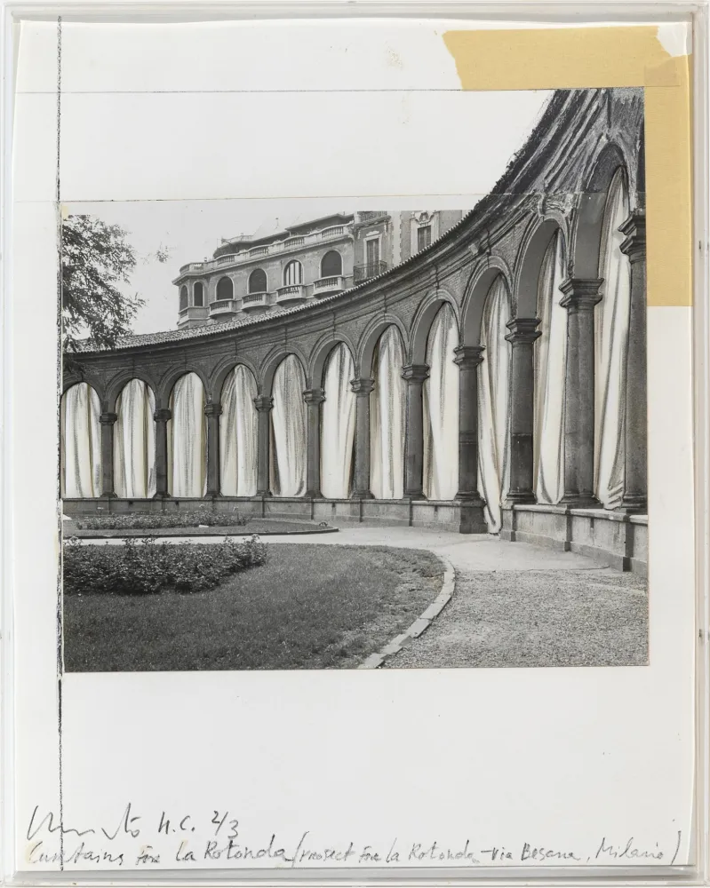 Serigrafía Christo - Curtains for La Rotonda