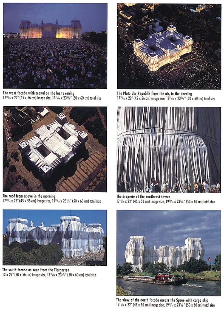 Fotografía Christo - Reichstag Mappe II, 6 Blatt