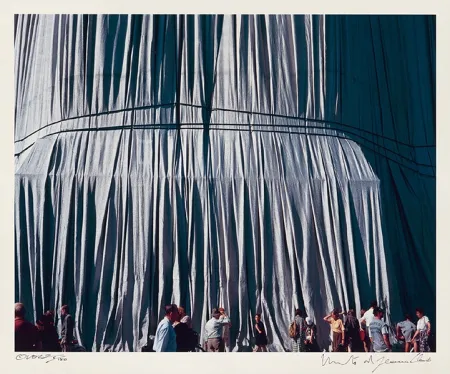 Fotografía Christo - Reichstag Mappe II, Faltenwurf