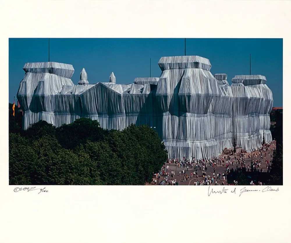 Litografía Christo - Reichstag Mappe II, Südfassade