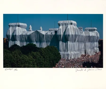 Litografía Christo - Reichstag Mappe II, Südfassade