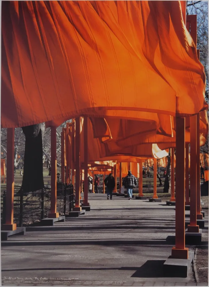Cartel Christo - The Gates : Central Park New York city