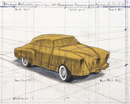 Litografía Christo - Wrapped Automobile, Project for Studebaker