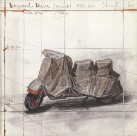 Múltiple Christo - Wrapped Vespa
