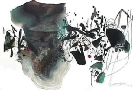 Litografía Chu Teh Chun  - Composition