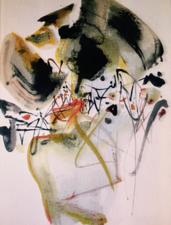 Litografía Chu Teh Chun  - COMPOSITION 