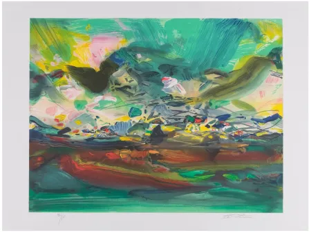 Litografía Chu Teh Chun  - Étincelante élégance 