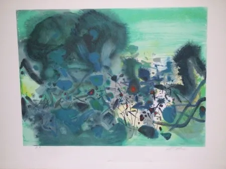 Litografía Chu Teh Chun  - Sans titre I